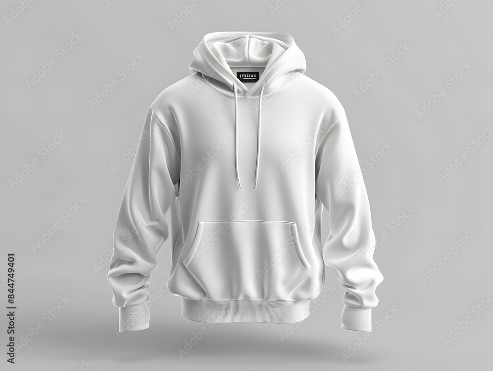 White hoodie mockup with isolated background White hoodie mockup with isolated background