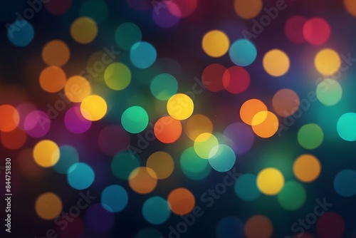 Artistic bokeh with abstract shapes and patterns Explore the world of abstract art with a bokeh background that features a mesmerizing blend of shapes and patterns. photo