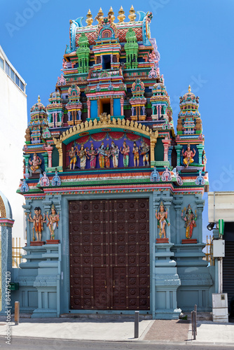 Gopuram of the Temple Shri Maha Kali in Saint Denis de la Réunion photo