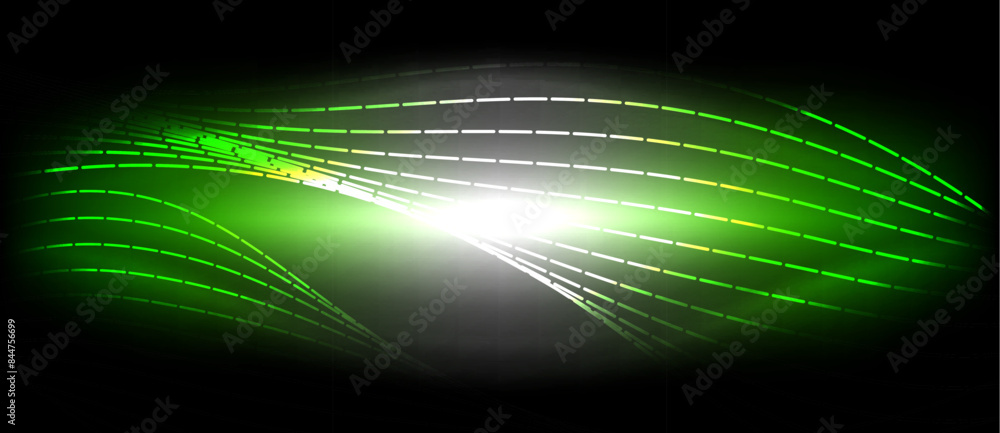 Neon wave lines with blend effect. Vector Illustration For Wallpaper, Banner, Background, Card, Book Illustration, landing page Neon wave lines with blend effect. Vector Illustration For Wallpaper, Banner, Background, Card, Book Illustration, landing page