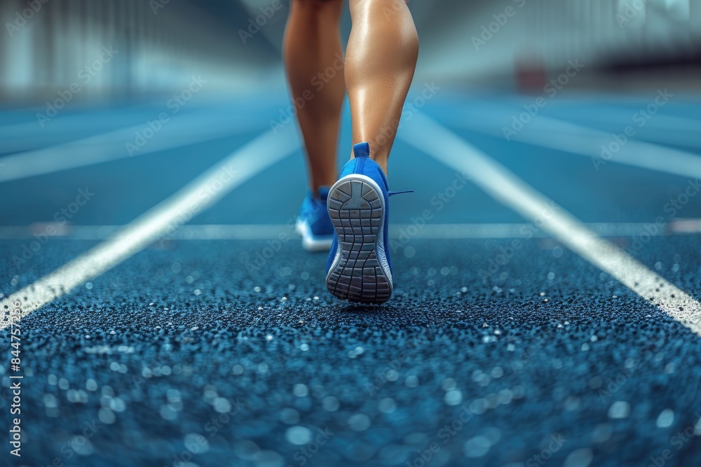 Obraz premium Olympic running competitions on the track professional photography