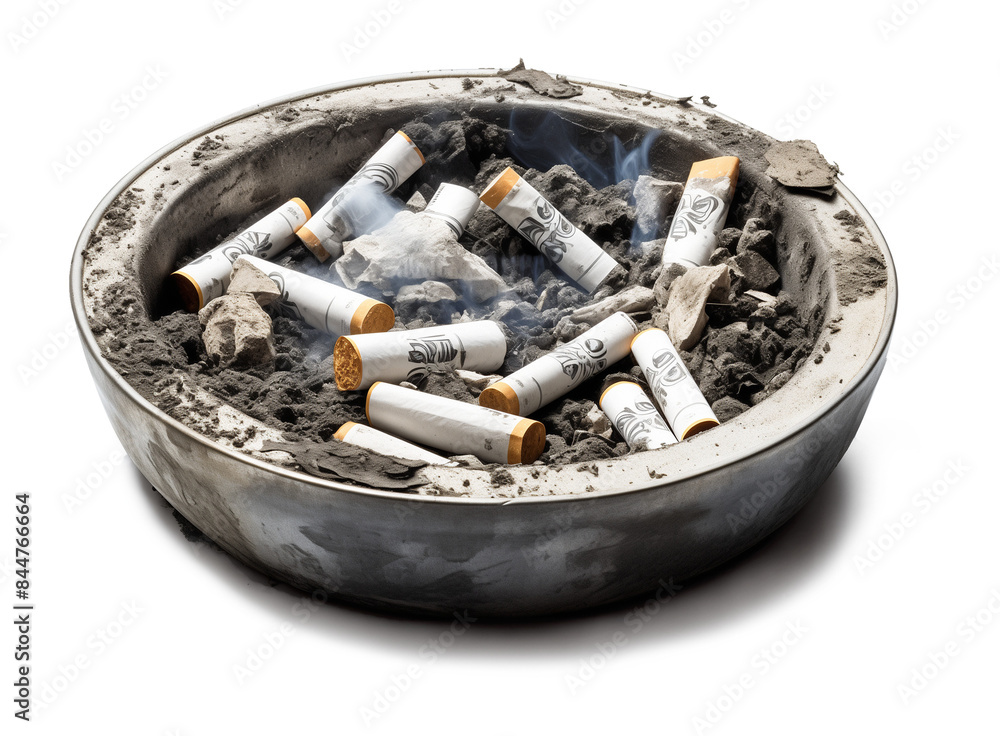 Dirty Ash Tray Isolated on Transparent Background
Dirty Ash Tray Isolated on Transparent Background