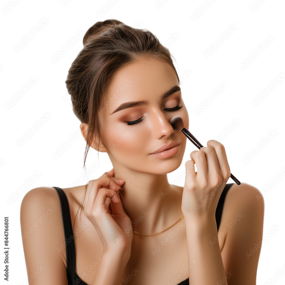 Female Model Advertising Makeup Isolated on Transparent Background
Female Model Advertising Makeup Isolated on Transparent Background
