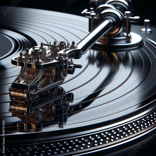 Wallpaper Mural Retro Vinyl Record Player Art, Turntable Close-Up Poster, Music Lover Wall Decor, Audiophile Gift, Vintage Record Player Print Torontodigital.ca