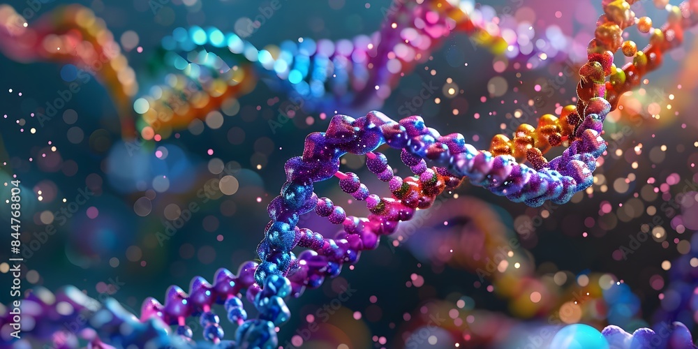Genetic Ancestry Analysis Visualizing DNA Sequences with Colorful ...