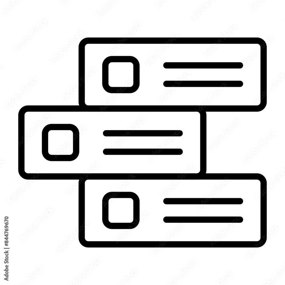 Backlog Vector Line Icon