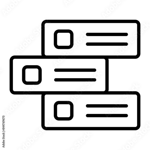 Backlog Vector Line Icon