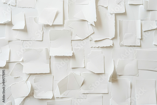 Wallpaper Mural Creative Collaboration Interdisciplinary Team Concept on White Wall with Cut-Out Paper Elements Torontodigital.ca