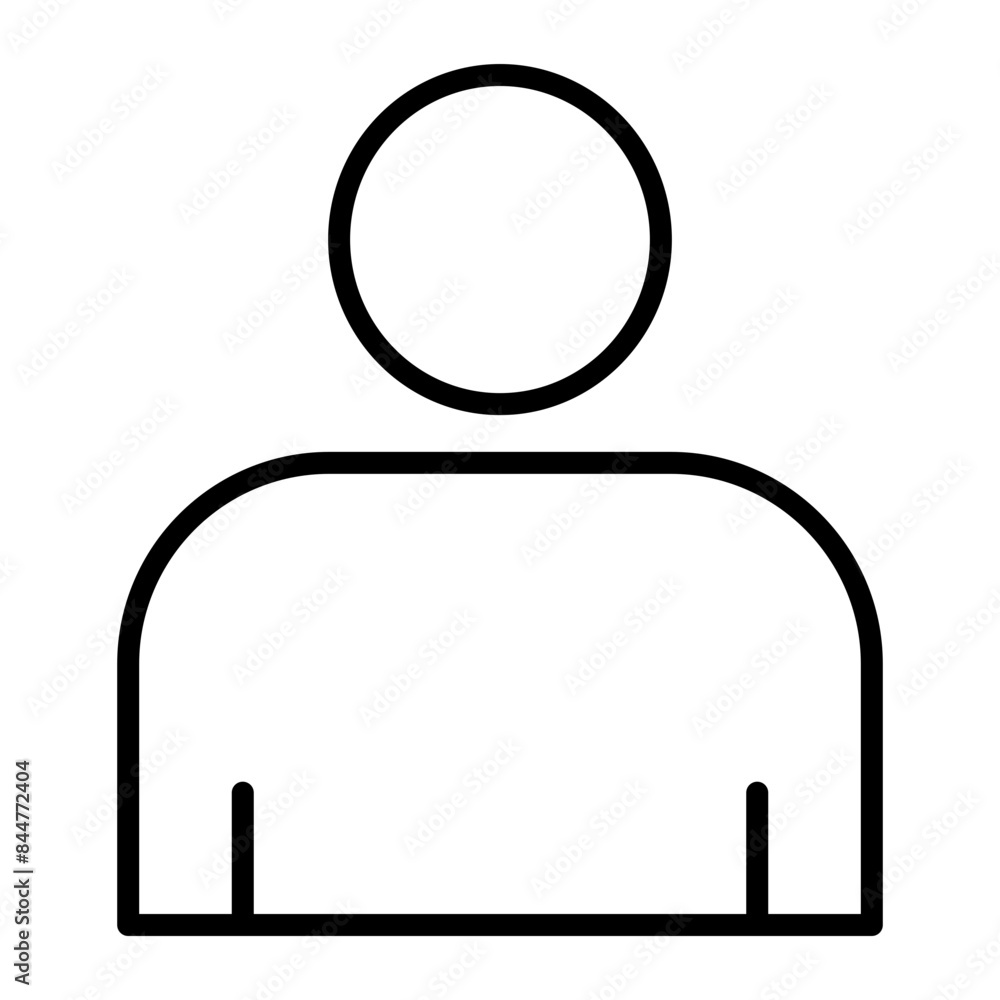 Male Vector Line Icon Male Vector Line Icon