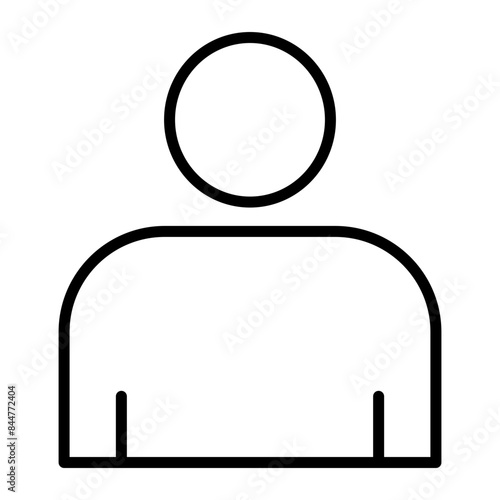 Male Vector Line Icon