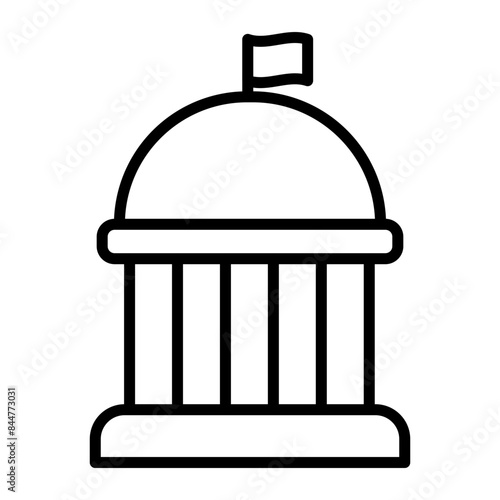 Congress Vector Line Icon