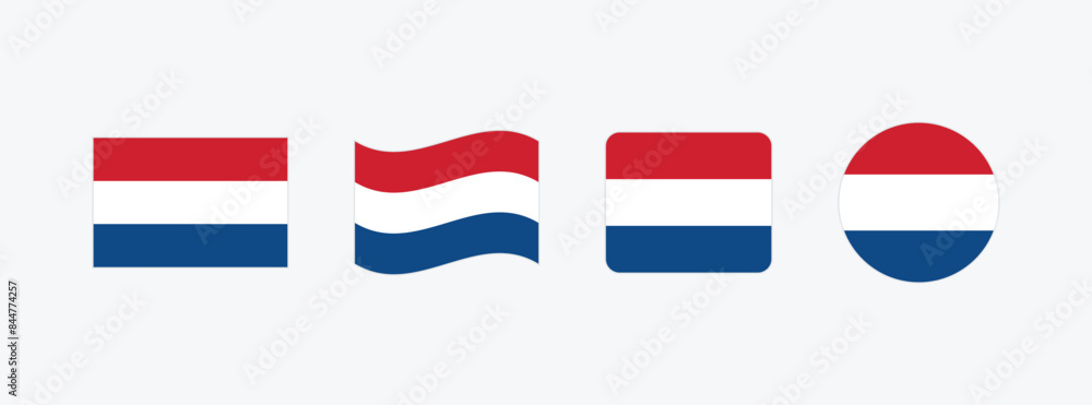 Vector Netherlands flag. Set of Netherlands Flags Collection.
Vector Netherlands flag. Set of Netherlands Flags Collection.