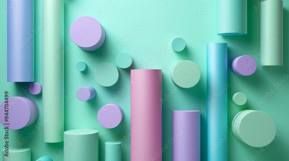 The image is a colorful abstract of various shapes and sizes, including circles The image is a colorful abstract of various shapes and sizes, including circles