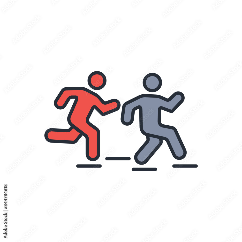 run icon. vector.Editable stroke.linear style sign for use web design,logo.Symbol illustration. run icon. vector.Editable stroke.linear style sign for use web design,logo.Symbol illustration.