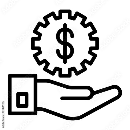Management Vector Line Icon