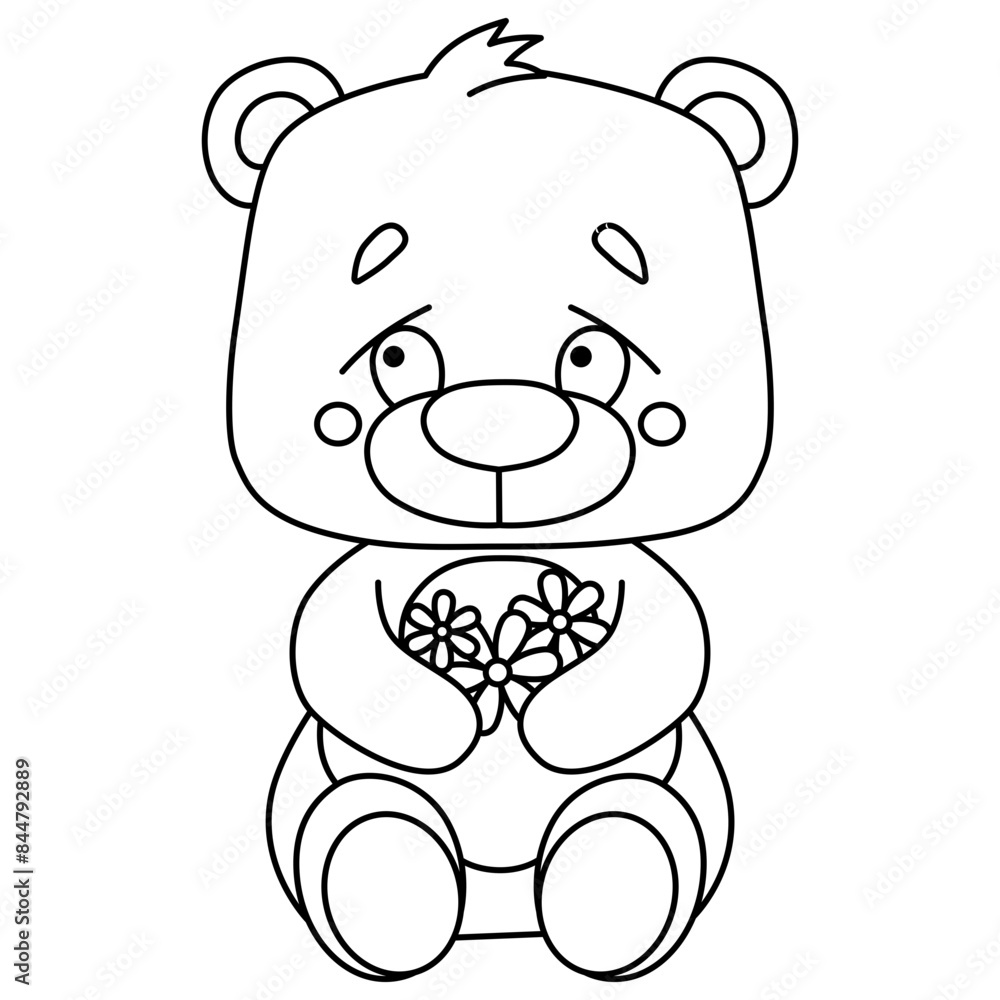 Naklejka premium Cute Bear