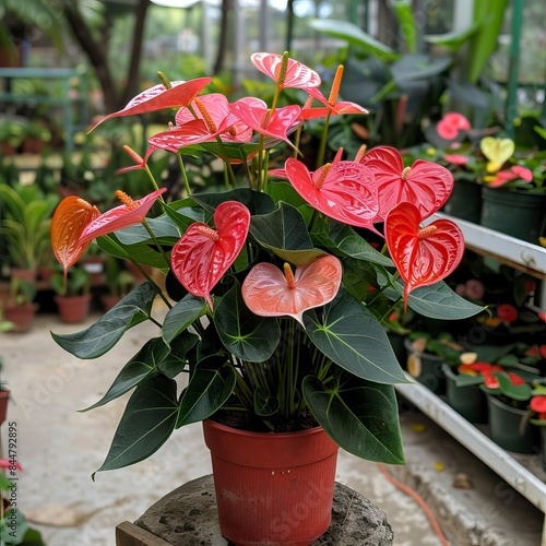 Anthuriums or Anthurium in Chiapas Nurseries, Anturios o Anthurium en Viveros de Chiapas