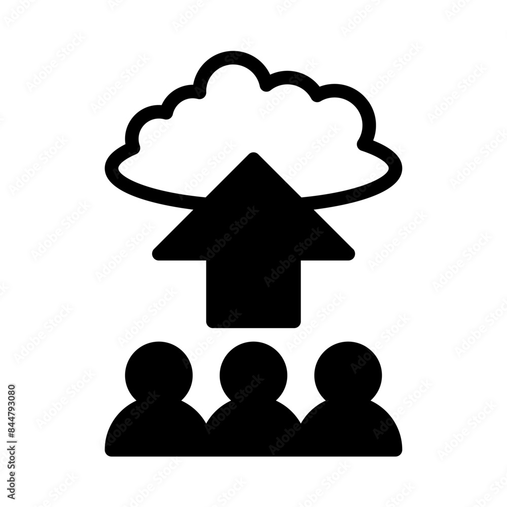 client icon or logo illustration outline black filled style client icon or logo illustration outline black filled style
