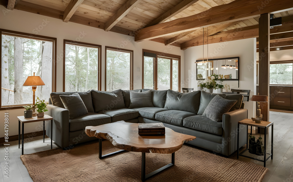 Interior design of modern living room Interior design of modern living room