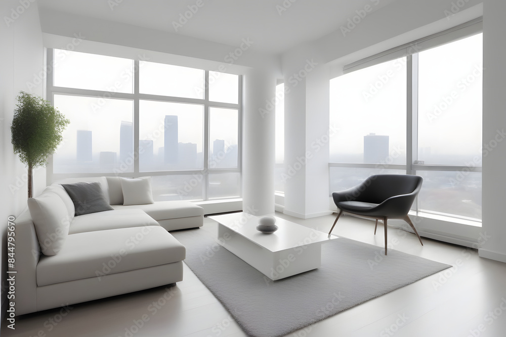 Fototapeta premium Interior design of modern living room