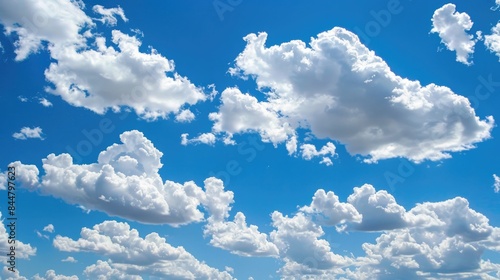 Clouds and Blue Sky on a Sunny Day