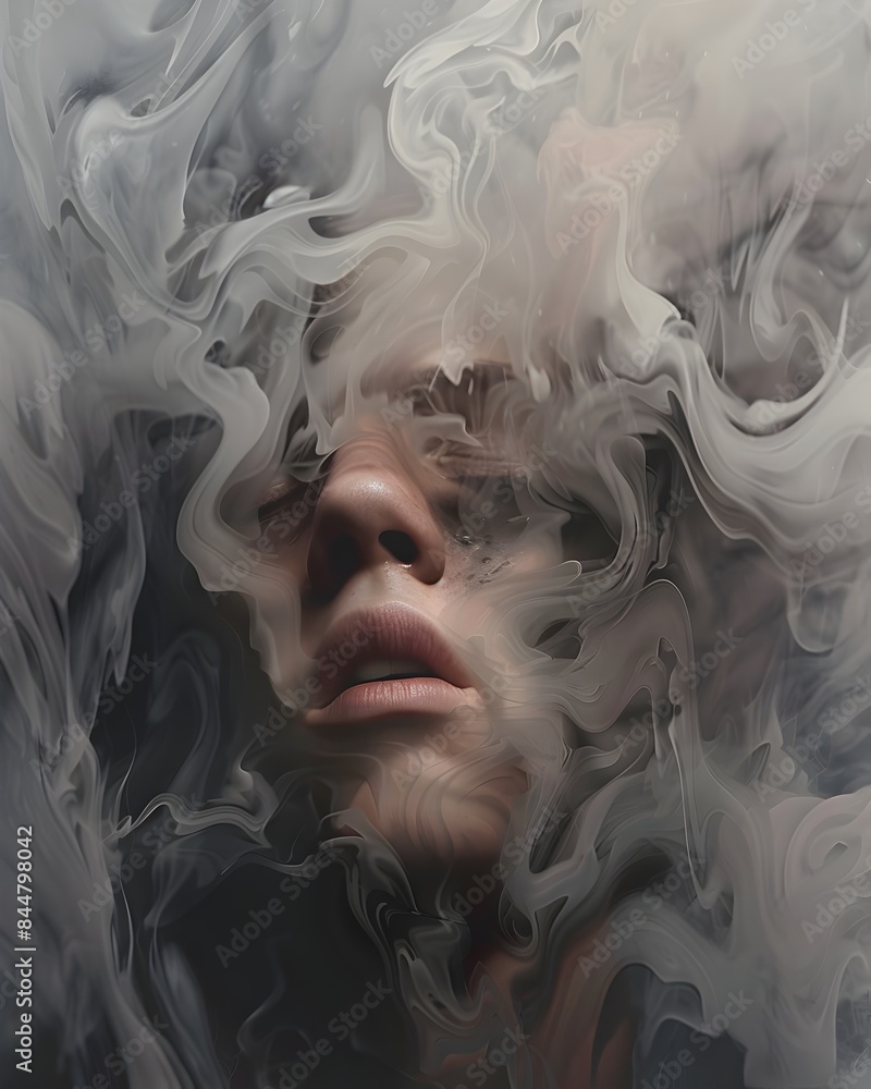 Obscured Visage Exuding Symbolic Complexity of the Human Psyche Obscured Visage Exuding Symbolic Complexity of the Human Psyche