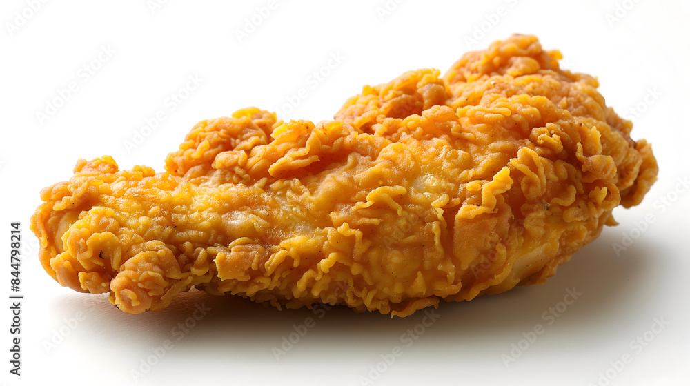 Pollo frito crujiente servido en bandeja Pollo frito crujiente servido en bandeja