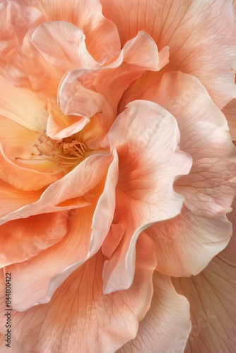 Wallpaper Mural close-up of a peach-colored rose Torontodigital.ca