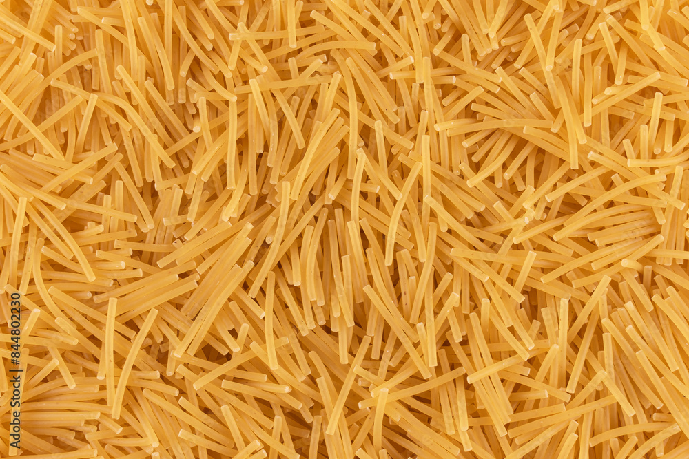 Traditional italian pasta with raw noodles Traditional italian pasta with raw noodles
