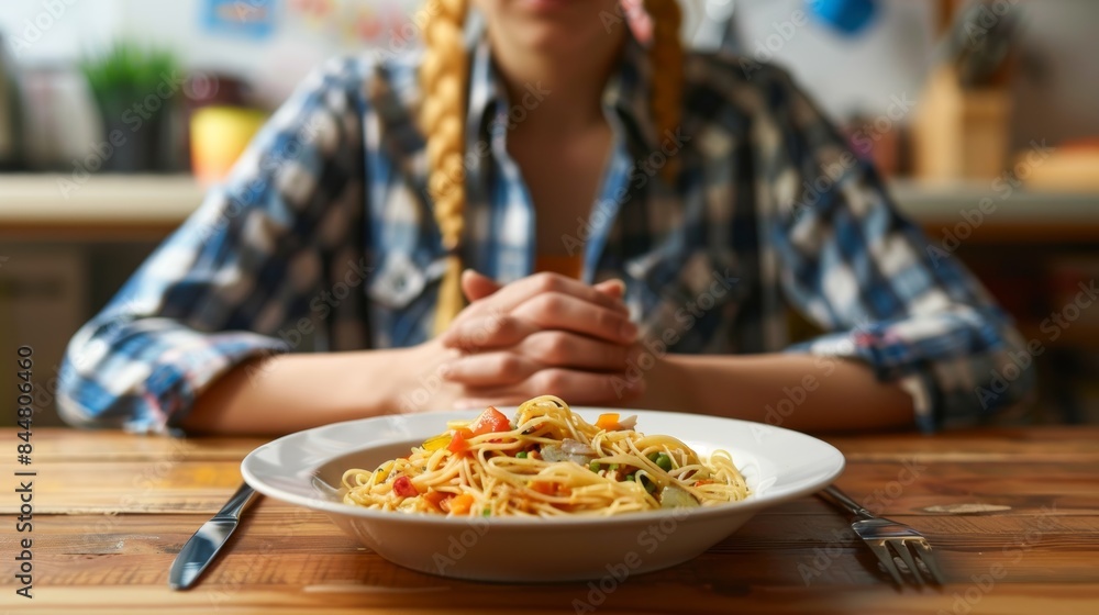 Healthy Meal Enjoyment After Intermittent Fasting with Weight Loss Chart Background Healthy Meal Enjoyment After Intermittent Fasting with Weight Loss Chart Background