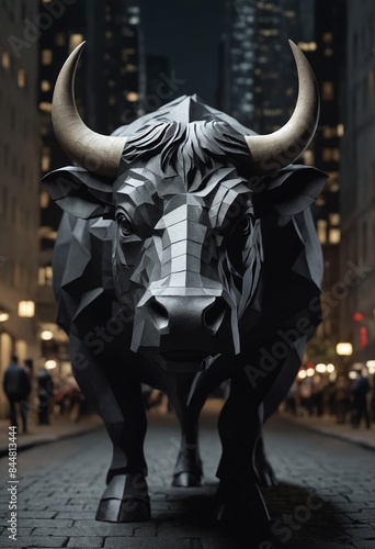 Charging Bull: Wall Street's Icon of Financial Tenacity © Andrey