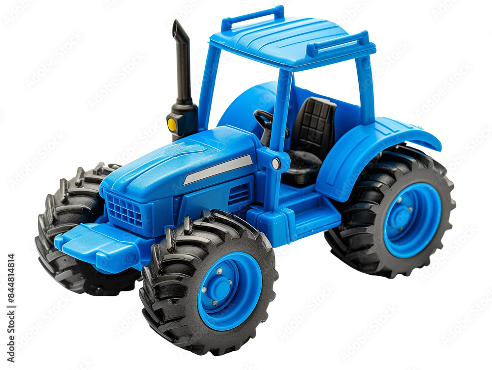 Blue Plastic Toy Tractor Blue Plastic Toy Tractor