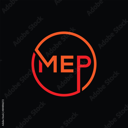 MEP Letter Initial Logo Design Template