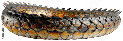 close up of a bowl with a large snake head