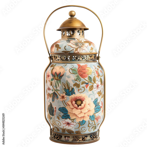 Wallpaper Mural Vintage Floral Lantern with Intricate Designs Torontodigital.ca