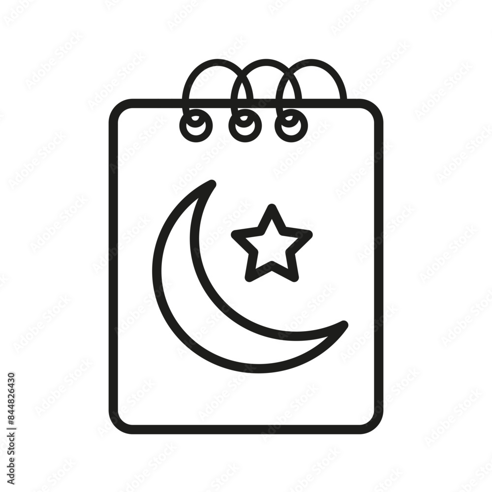 Religious Event Calendar Icon Ideal for Islamic Holiday Planning Religious Event Calendar Icon Ideal for Islamic Holiday Planning
