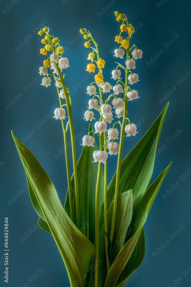 Fototapeta premium Close-up of Lily of the Valley Flowers