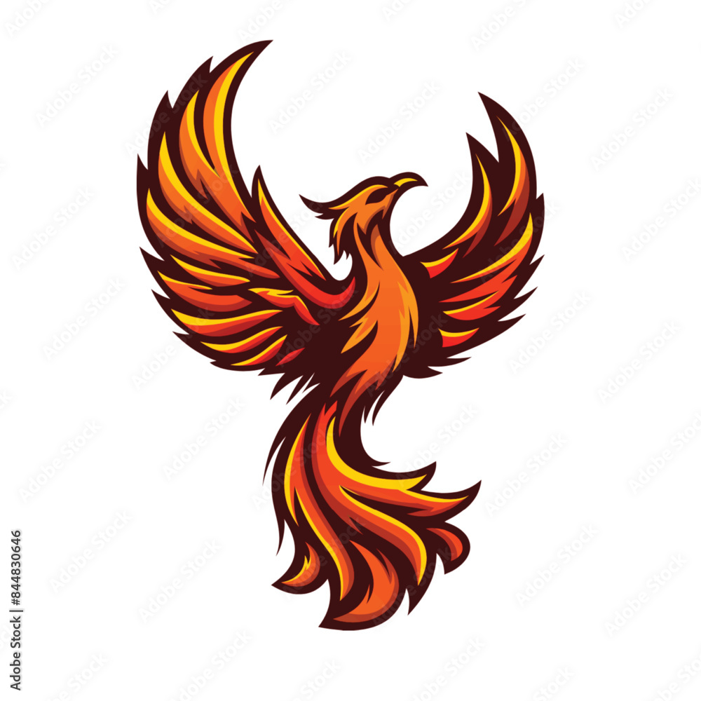Fototapeta premium This is Adobe Illustrator Artwork Phoenix Eagle Vector 