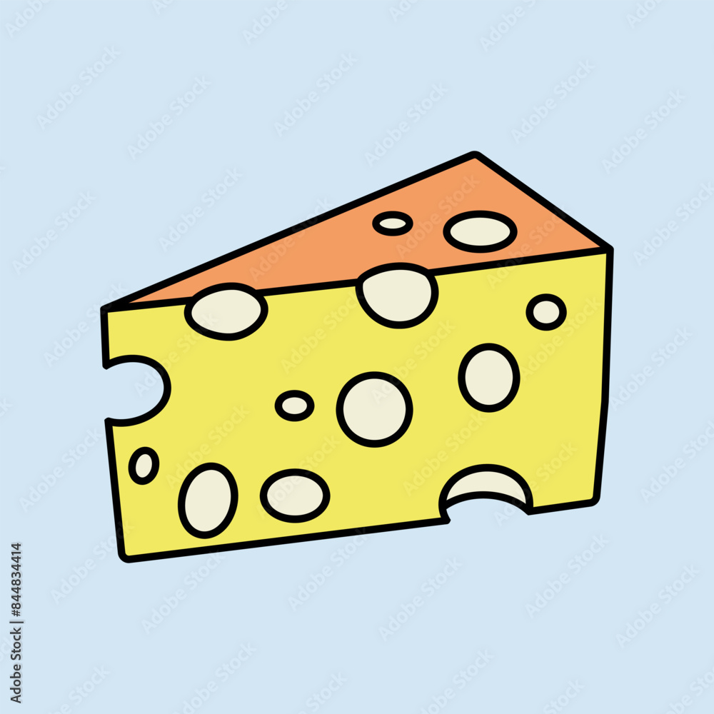 Piece of cheese vector icon. Farm animal sign Piece of cheese vector icon. Farm animal sign