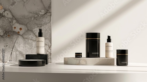 Wallpaper Mural Luxury Mesotherapy Product Collection with Modern Packaging for Effective Skincare Solutions Torontodigital.ca