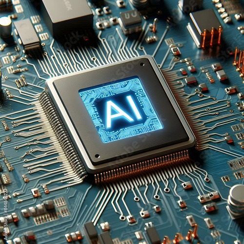 AI chip of artificial intelligence technology, powerful CPU
