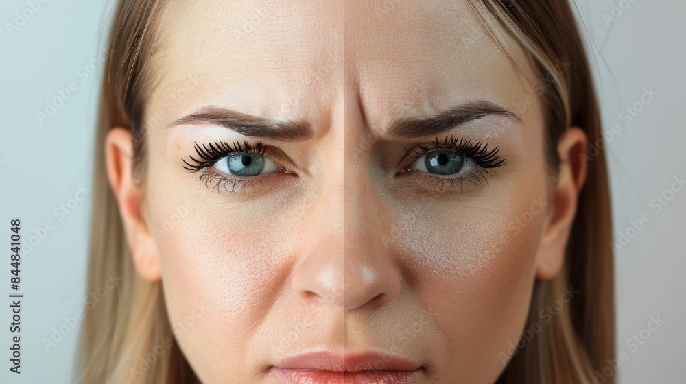 Before and After Botox Treatment: Clear Results Showing Smooth and Rejuvenated Skin - Perfect for Beauty Campaigns Before and After Botox Treatment: Clear Results Showing Smooth and Rejuvenated Skin - Perfect for Beauty Campaigns
