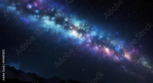 Very close up photo of constelallations with brighting stars on dark night 