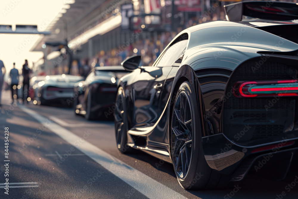 luxury racing car modern car on the track luxury racing car modern car on the track