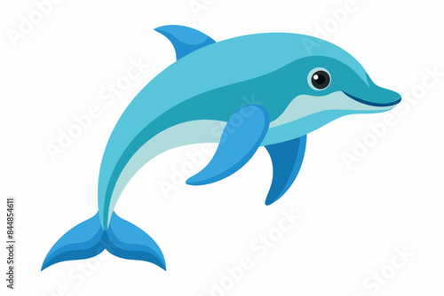 dolphin fish vector illustration