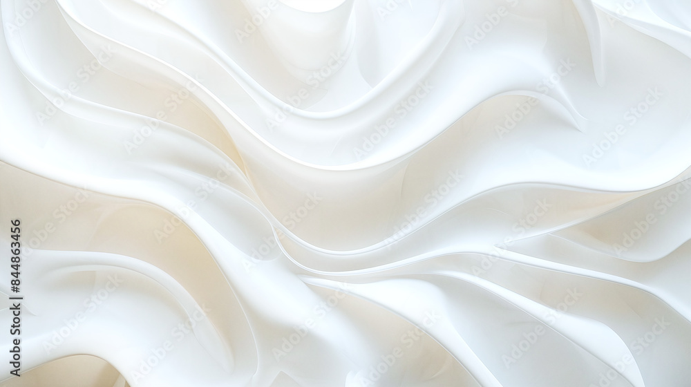 Abstract White and Beige Flowing Waves Artistic Background with Smooth Gradient Curves Abstract White and Beige Flowing Waves Artistic Background with Smooth Gradient Curves