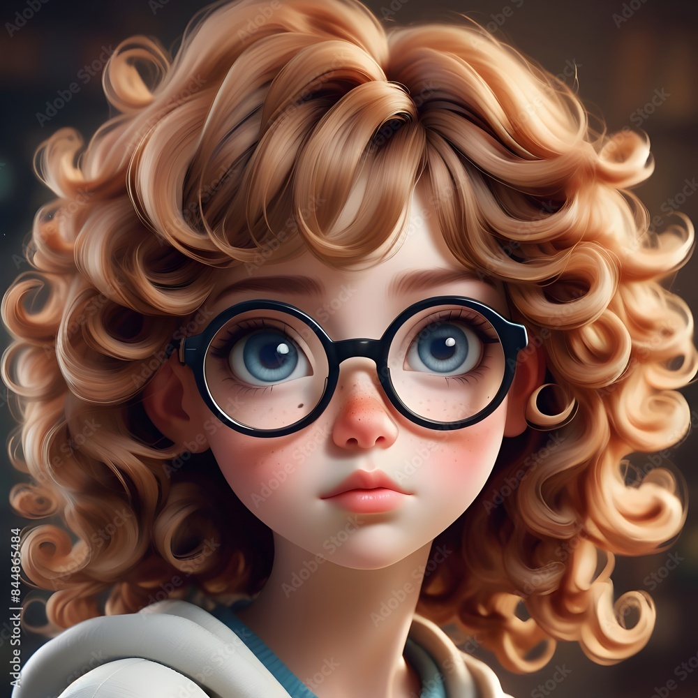 the-image-of-a-girl-with-an-expressive the-image-of-a-girl-with-an-expressive