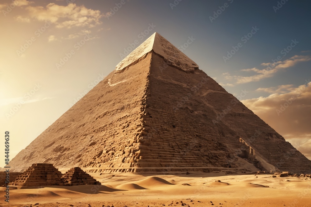 Giza's Grandeur: The Storied Pyramid of Khafre Stands Tall Giza's Grandeur: The Storied Pyramid of Khafre Stands Tall