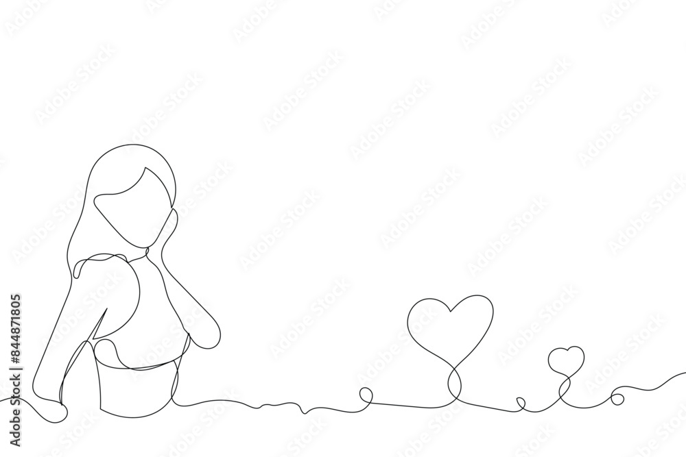 Sketch outline concept minimal girl woman lady in drawing continuous line art. Female hand drawn with white ioslated background. Abstract,vector,illustration. Sketch outline concept minimal girl woman lady in drawing continuous line art. Female hand drawn with white ioslated background. Abstract,vector,illustration.
