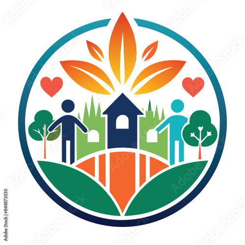 Simple Logo Design for Community Outreach Program, Design a simple logo for a community outreach program supporting local small businesses